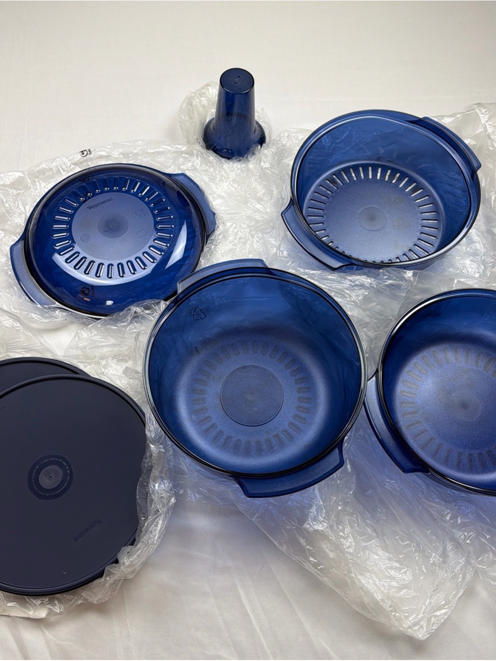 Tupperware TupperWave Blue Complete Stack Cooker | New No Box